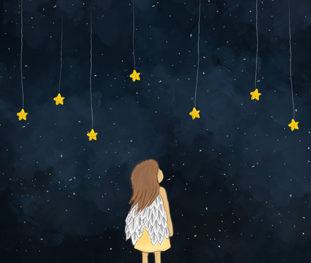 85777160-ilustração-desenho-de-um-anjo-menina-olhando-estrelas-amarelas-penduradas-na-noite-estrelada-rosto-b