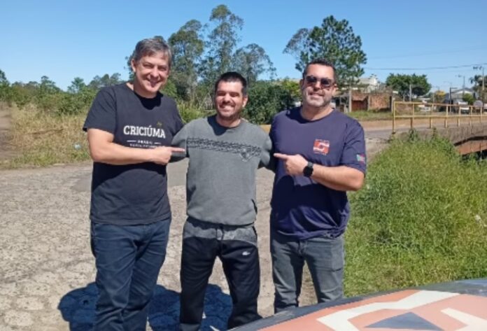 FOTOS PORTAL AMORIM Visita do prefeito Vagner Espíndola, no bairro Sangão, em Criciúma.