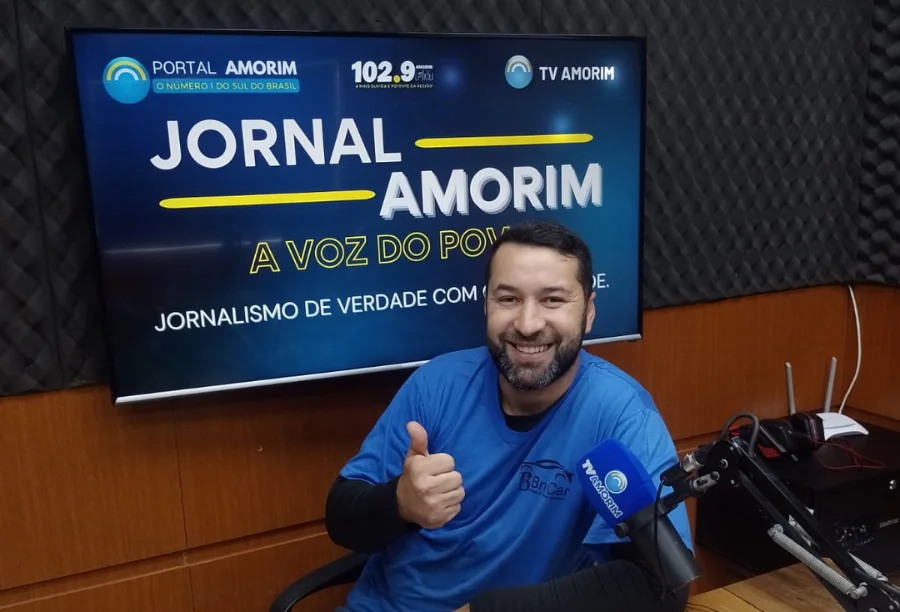 Entrevista no Jornal Amorim sobre os diferenciais da BN Car de Sombrio em segurança e detalhamento automotivo.