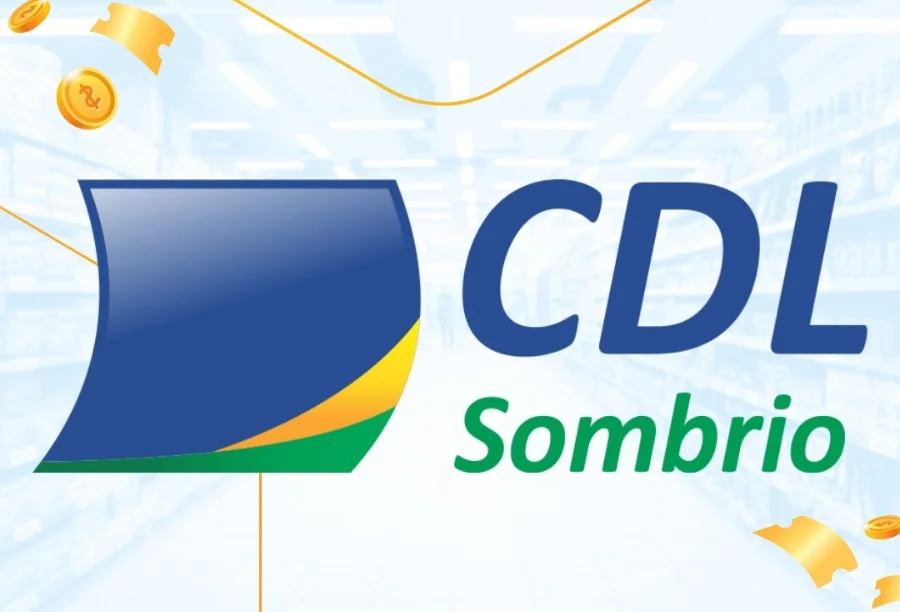 Logo oficial da Câmara de Dirigentes Lojistas (CDL) de Sombrio.