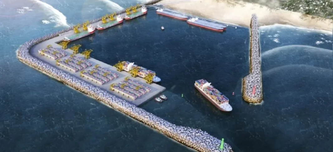 Porto meridional de Arroio do Sal - projeto no mar