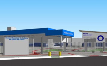 Centro de Cultura de Passo de Torres será revitalizado Imagem do projeto de como ficará a revitalização do centro de cultura de Passo de Torres