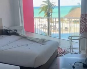 foto do estrago dentro do quarto