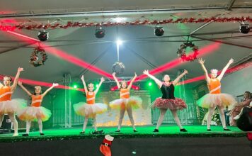 Natal Iluminado inicia neste domingo em Santa Rosa do Sul Crianças em apresentação de natal