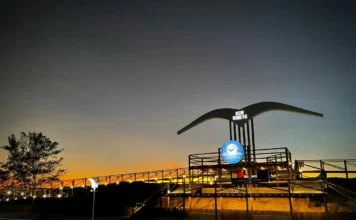 PS abre vagas em diversas áreas em Balneário Gaivota Foto da entrada da cidade de balneario gaivota