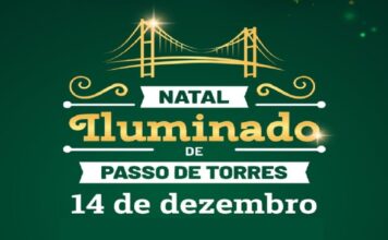 Natal Iluminado de Passo de Torres terá Papai Noel e show gospel escrito natal iluminado
