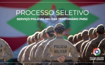 PMSC abre inscrições para 1.465 vagas temporárias em SC Processo seletivo PMSC 2025/2026. Polícia Militar de Santa Catarina abre inscrições para 1.465 vagas de soldados temporários com provas em cidades como Criciúma e Florianópolis.