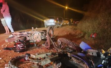 Colisão entre motos deixa um morto e três feridos em Orleans