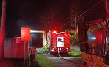 Incêndio em residência deixa dois feridos em Criciúma