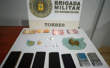 Casal é detido por tráfico de drogas em Torres