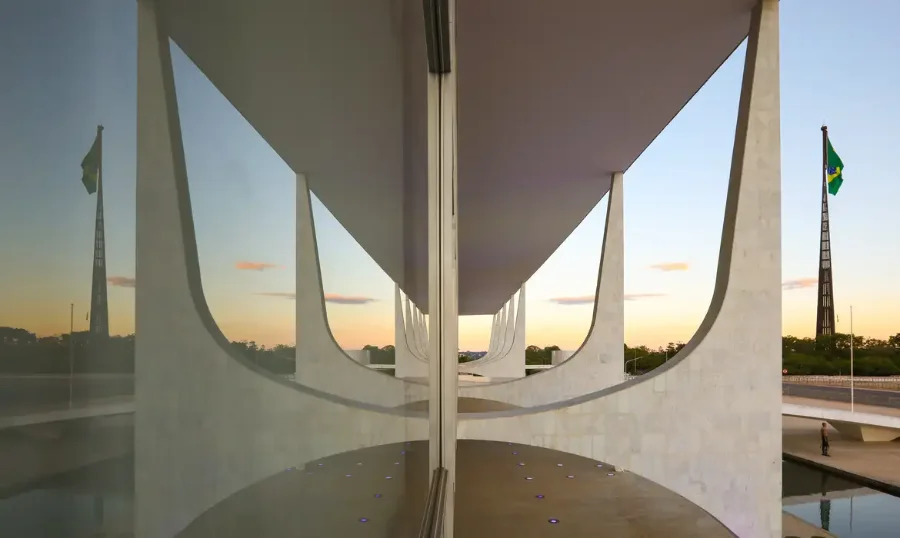 Fachada do Palácio do Planalto, em Brasília, local onde o presidente Lula anunciou a nova política de segurança pública e empossou o novo ministro da Justiça.