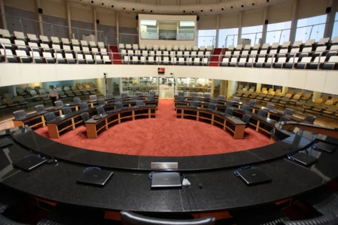 Alesc retoma atividades com Mensagem do Governador Plenário Deputado Osni Régis da Assembleia Legislativa de Santa Catarina, local das sessões plenárias e da leitura da Mensagem Anual do Governador.