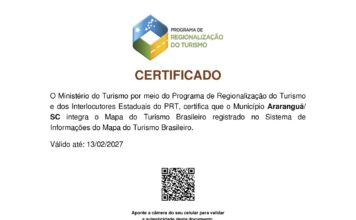 Araranguá mantém destaque no turismo nacional por cinco anos