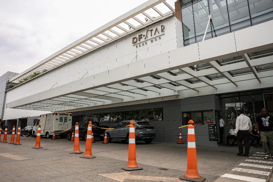 Fachada do Hospital DF Star, onde Bolsonaro está internado