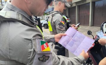 BM promove ação contra violência doméstica em Torres