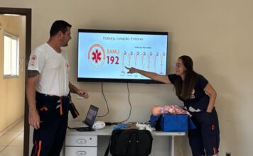 SAMU de Turvo capacita equipe do abrigo Cativar