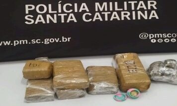 Homem é preso com 3 kg de drogas em Criciúma