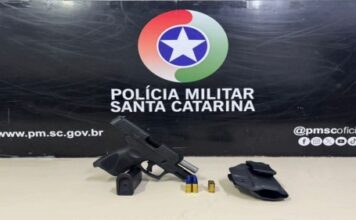 Disparo leva à apreensão de arma em Criciúma