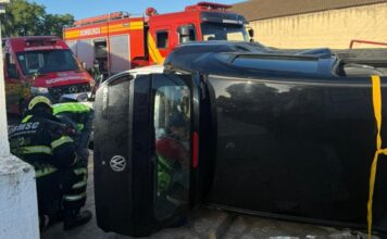 Acidente deixa mulher ferida em Criciúma