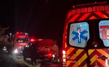 Carro capota na SC-390 e deixa duas pessoas feridas