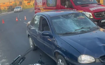 Adolescente é atropelada e motorista foge