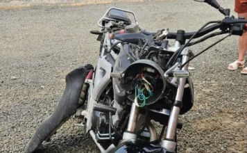 Motociclista fica ferido em queda na SC-108