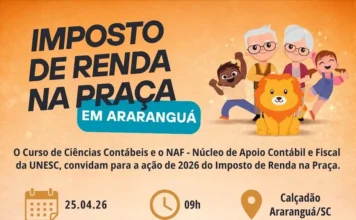 Imposto de Renda na Praça chega à 5ª edição em Araranguá