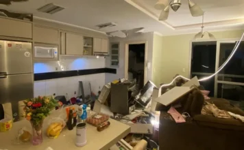 Explosão de gás deixa mulher ferida em Içara