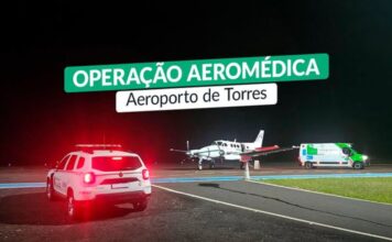 Operação aérea agiliza socorro a bebê em Torres