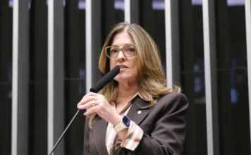 Câmara aprova ampliação de pedidos sobre poder familiar Deputada Rogéria Santos discursa na Câmara dos Deputados durante análise de projeto sobre poder familiar no ECA