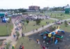 Circuito de carrinho de mão agita Criciúma no fim de semana Parque dos Imigrantes em Criciúma recebe público em área de lazer com playground, tendas e programação ao ar livre