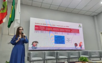 Encontro na Amrec debate educação inclusiva na região Palestra sobre educação inclusiva no encontro regional de profissionais do AEE na Amrec, em Criciúma