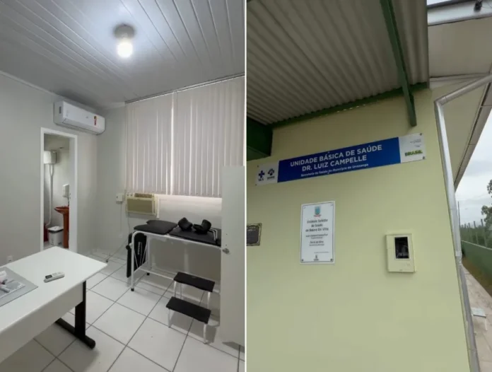 Obras no CEM alteram atendimentos de saúde em Urussanga Consultório médico e fachada da Unidade Básica de Saúde Dr. Luiz Campelle, no bairro De Villa, em Urussanga, onde o CEM atende temporariamente durante reforma.