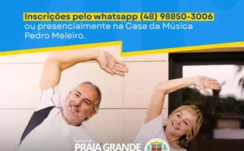 Inscrições abertas para projeto voltado a idosos em Praia Grande
