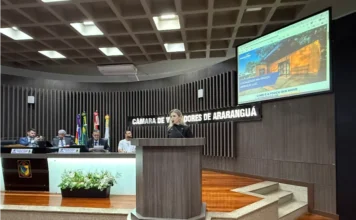 Câmara apresenta serviços gratuitos para MEIs em Araranguá Diretora apresenta serviços gratuitos da Sala do Empreendedor para MEIs durante sessão na Câmara de Vereadores de Araranguá.