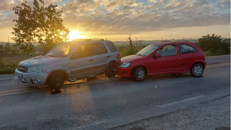 Criança fica ferida em colisão na SC-443