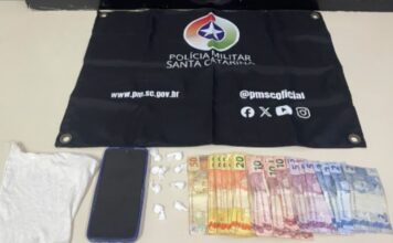 Homem é preso por tráfico de drogas em Lauro Müller