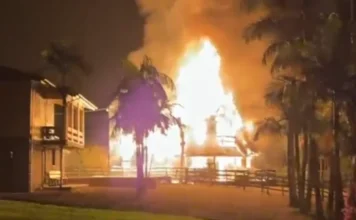 Incêndio destrói residência em Siderópolis