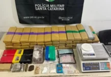 Homem é preso com mais de 46 kg de drogas em Araranguá