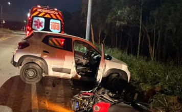 Motociclista morre após colisão com carro em Içara