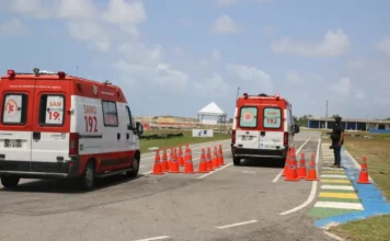 Samu SC capacita condutores de ambulância