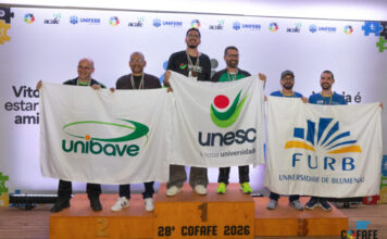 Unesc lidera Cofafe com 13 medalhas conquistadas