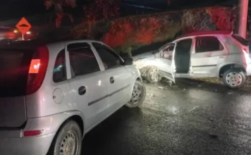 Colisão entre dois carros deixa dois feridos em Urussanga