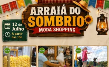 Arraiá do Sombrio Moda Shopping será no dia 12 de julho