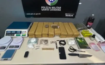Homem é preso com 17 kg de drogas em Criciúma
