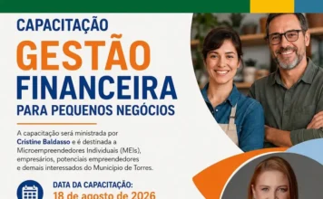 Torres abre inscrições para capacitação em gestão financeira