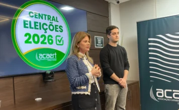 ACAERT encerra encontros regionais sobre Eleições 2026 Representantes da ACAERT durante encontro regional da Central Eleições 2026, realizado na sede da entidade em Florianópolis.