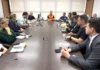 Chuva intensa deixa Criciúma em estado de prontidão Reunião de equipes municipais de Criciúma para planejamento de ações preventivas contra chuva intensa e temporais.