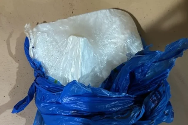 Por&ccedil;&atilde;o de coca&iacute;na apreendida pela Pol&iacute;cia Civil durante a Opera&ccedil;&atilde;o Jato Falso em Orleans.