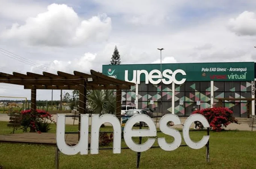 Unidade da Unesc em Araranguá, cuja estrutura foi avaliada pelo MEC no processo para implantação de campus universitário.